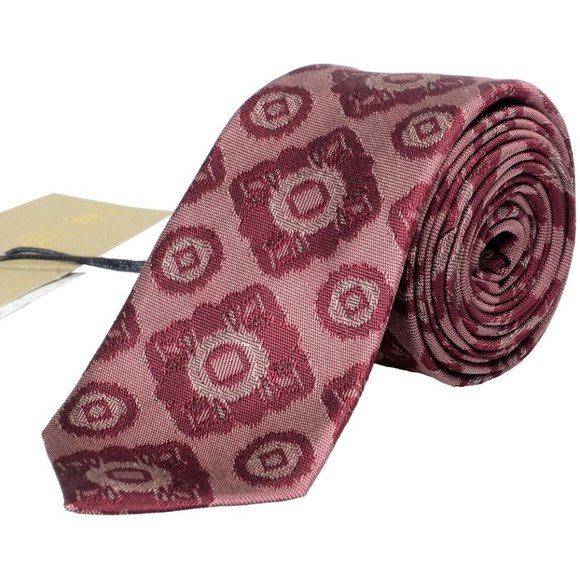 Burberry 100% Silk Multi-Color Patterned Men's Tie - Picture 1 of 5